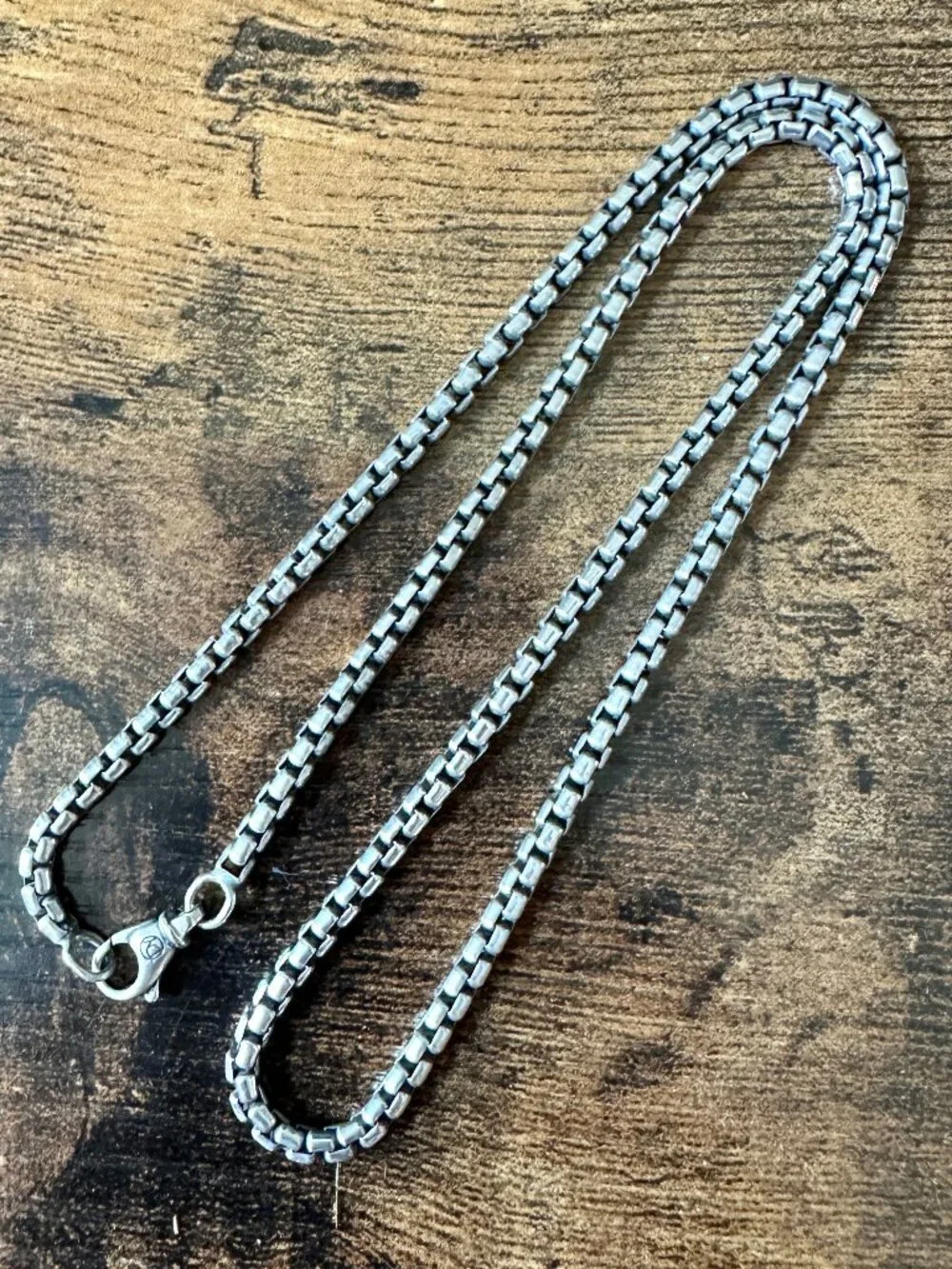 David Yurman Medium Box Chain Necklace in Sterling Silver - 3.6mm - 20" - Picture 6 of 11